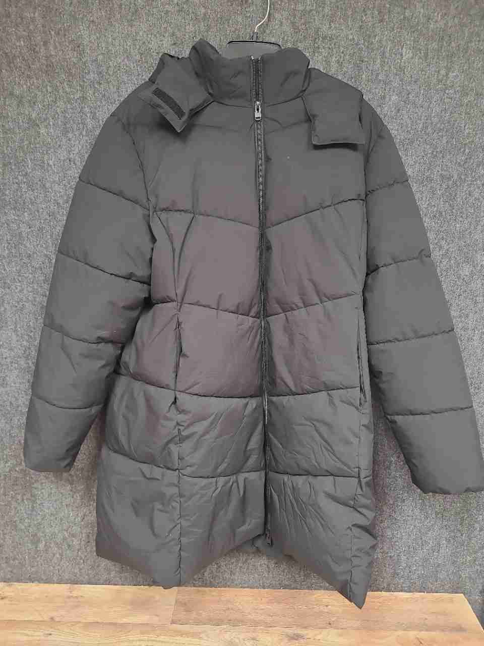 Wantdo Men's Black Hooded Puffer Coat Quilted Parka Jacket Sz XL