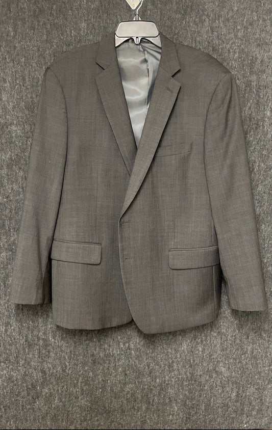 Claiborne Men's Gray Wool Blend 2-Button Blazer Sport Coat Sz 46S