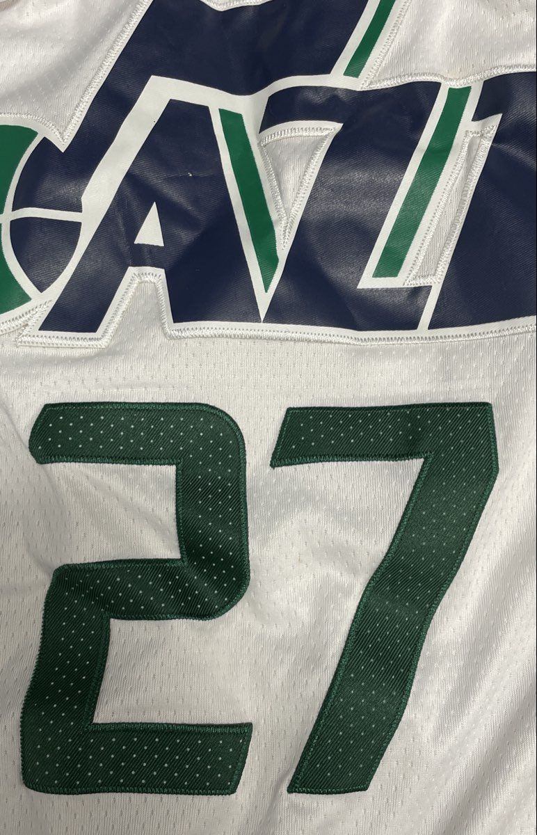 Nike Men's Utah Jazz Rudy Gobert 27 Swingman Basketball Jersey White Size 48