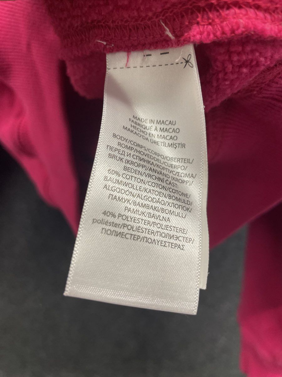 Polo Ralph Lauren Kids Pink Graphic Back Logo Stripe Sleeve Sweatshirt Sz M 8-10