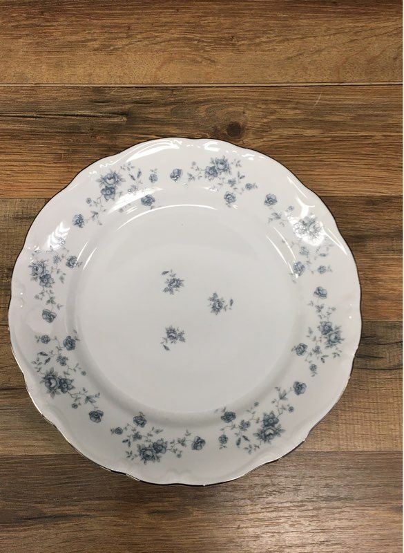 Johann Haviland Blue Garland Dinner Plates 6 Piece Set Bavaria Germany