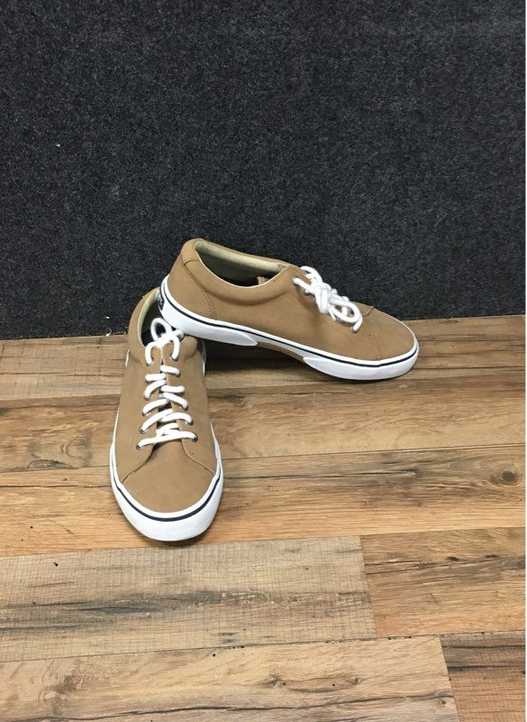 Sperry Top-Sider Captain's CVO Tan Canvas Sneakers Men's Size 8