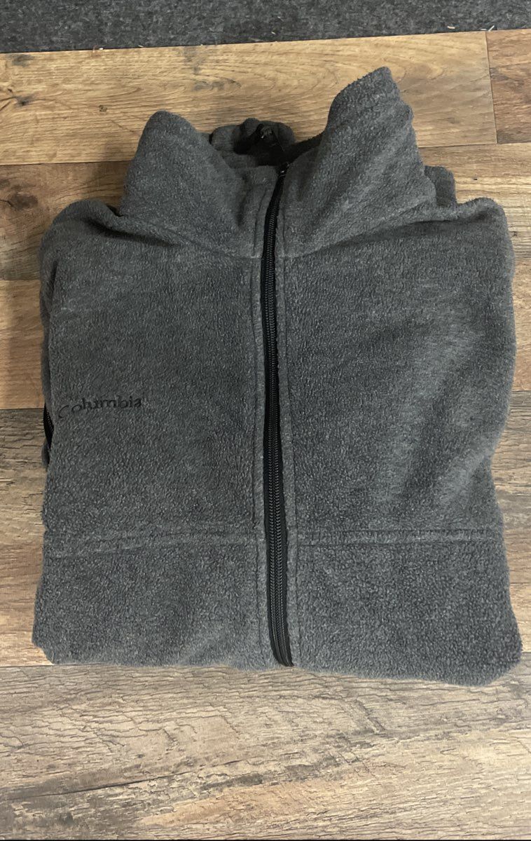 Columbia Men's Steens Mountain 2.0 Full Zip Fleece Jacket Gray Sz L