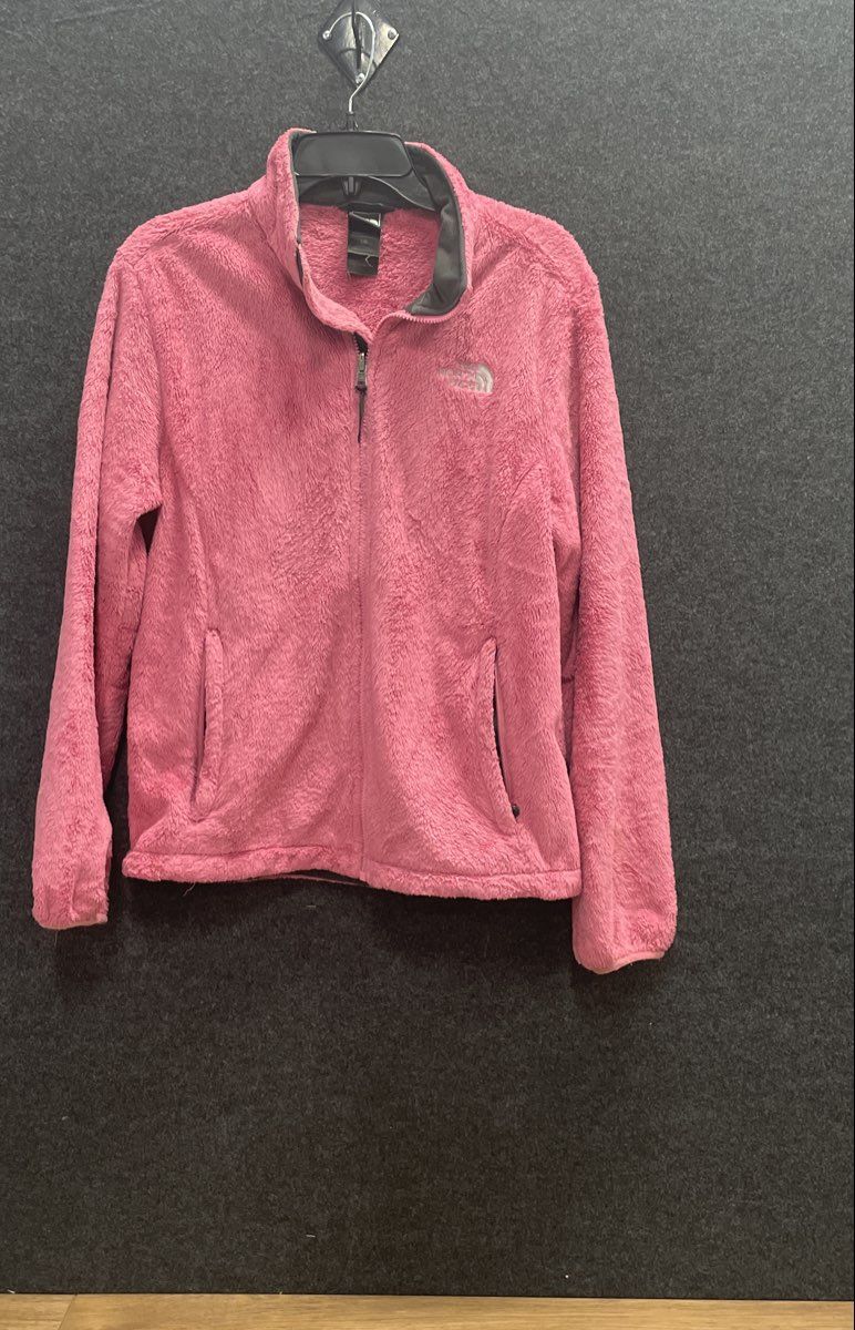The North Face Women's Pink Osito Full Zip High Pile Fleece Jacket Size L
