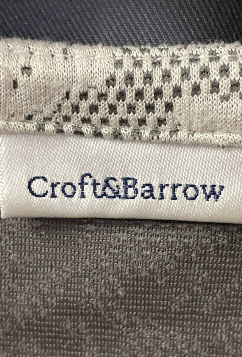 Croft & Barrow Women's Grey Floral Lace Overlay Long Sleeve Top Sz M