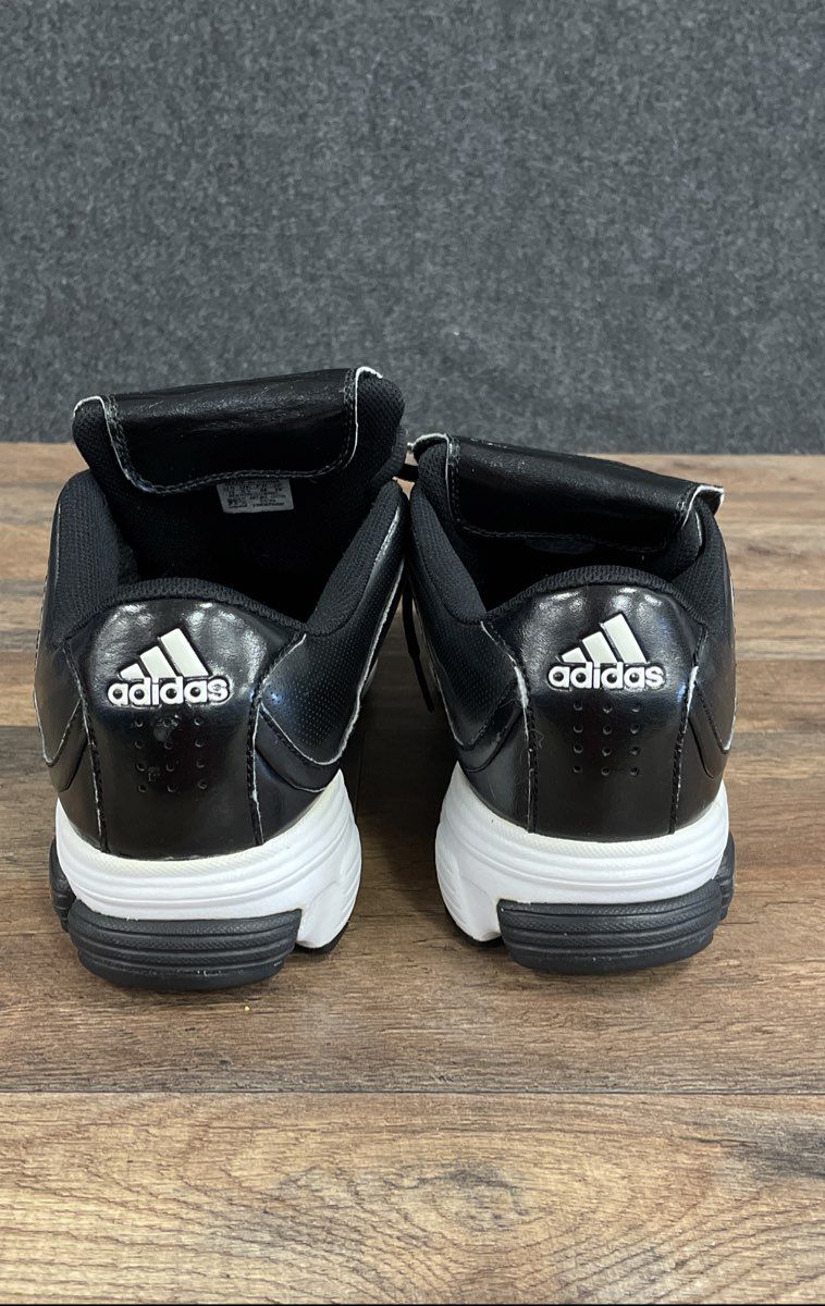 Adidas PowerAlley Trainer Black White Baseball Turf Shoes Men's Size 13