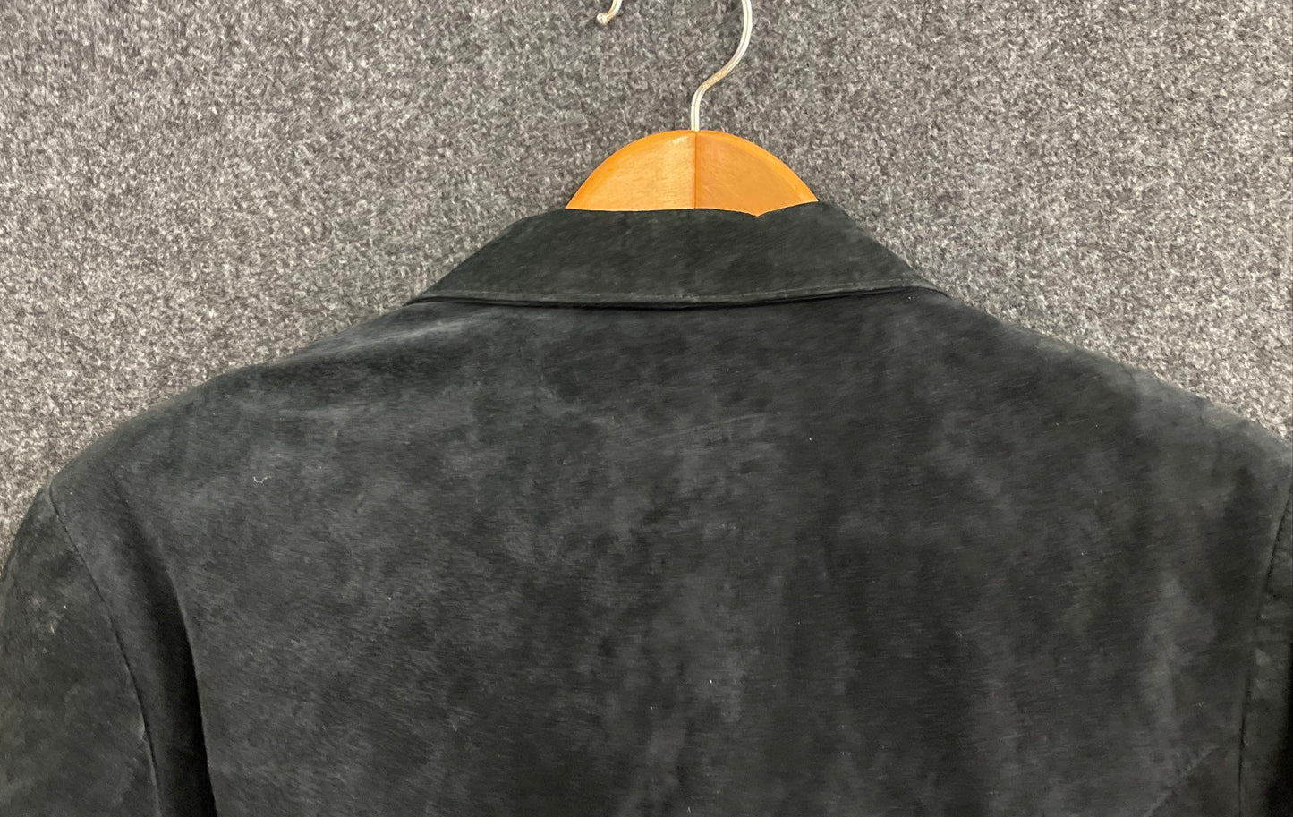 Dialogue Women's Black Genuine Suede Leather Blazer Jacket Plus Sz 1X