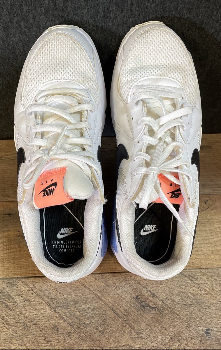 Nike Air Max Excee White Bright Mango Black Women's Sneakers Size 8.5
