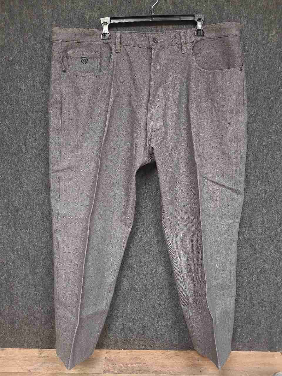 Rocawear Men's Gray Classic Fit 5-Pocket Jeans Flap Back Pockets Size 42