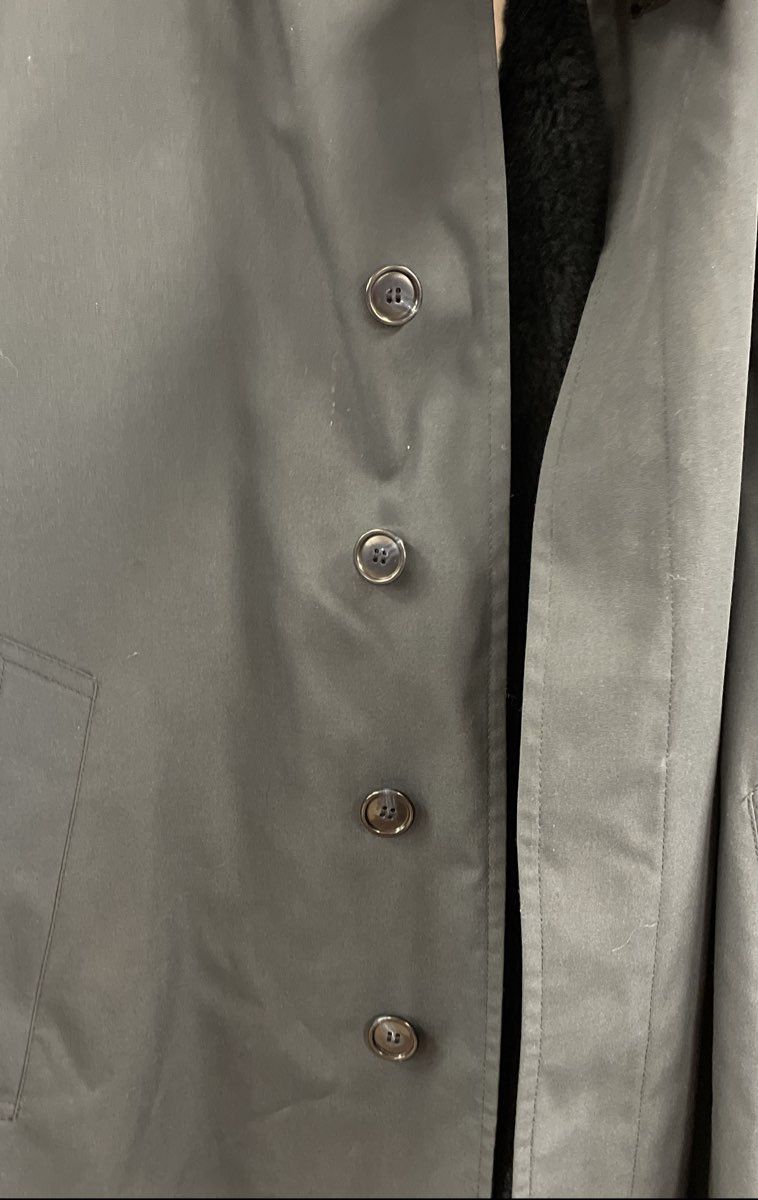 Vintage 80s London Fog Men's Gray Maincoat Trench Rain Jacket Lining Sz 38S