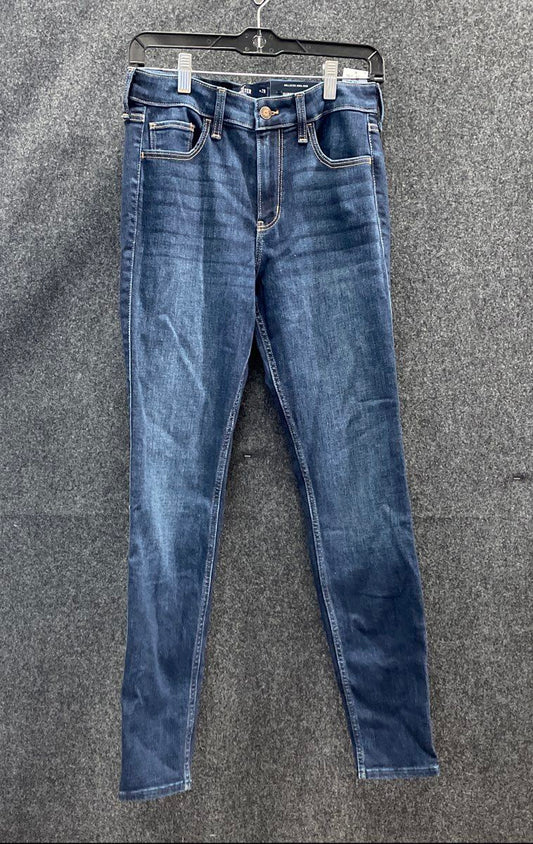 Hollister Women's Dark Blue High-Rise Super Skinny Jeans Soft Stretch Sz 8R NWT