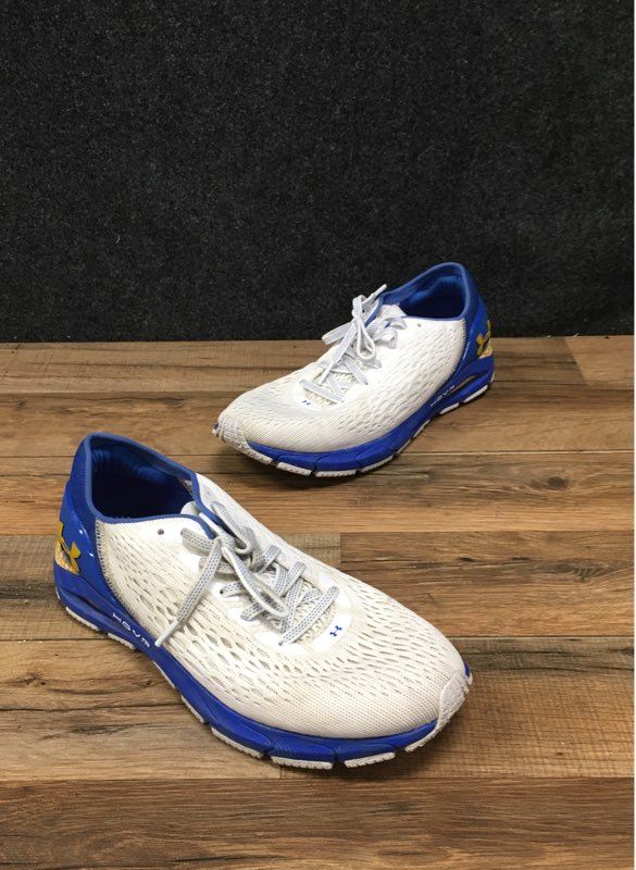 Under Armour HOVR Guardian 2 Running Shoes White Blue Women's Size 8
