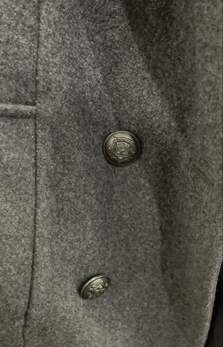 Merona Women's Gray Double Breasted Wool Blend Blazer Peacoat Jacket Sz XL