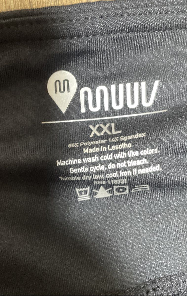 Muuv Women's Black 7/8 Ankle Length Active Leggings Side Pockets NWT Sz XXL