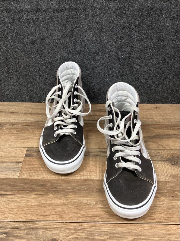 Vans Sk8-Hi Black Grey White High Top Skate Shoes Men's Size 10
