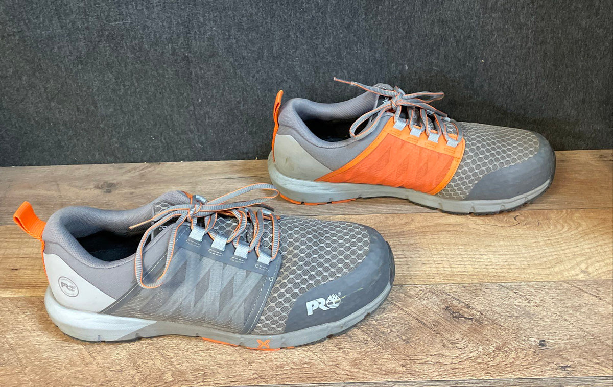Timberland PRO Radius Composite Safety Toe Grey Orange Men's Work Size 10W