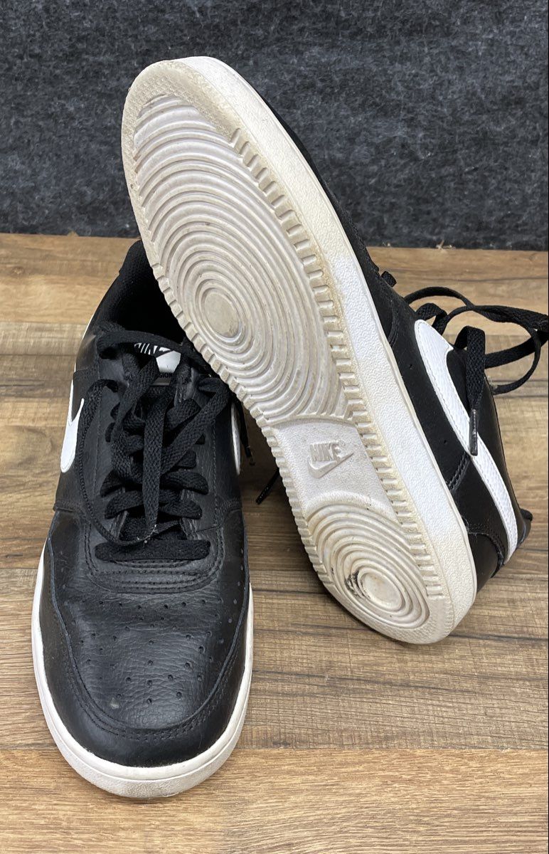 Nike Court Vision Low Black White Women's Sneakers Size 8.5
