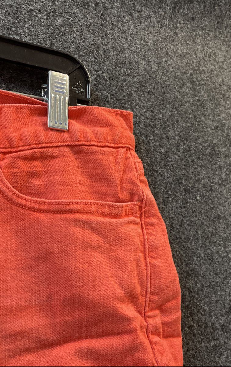 Lucky Brand Women's Coral Pink Denim Cutoff Shorts Frayed Hem Sz 4 27