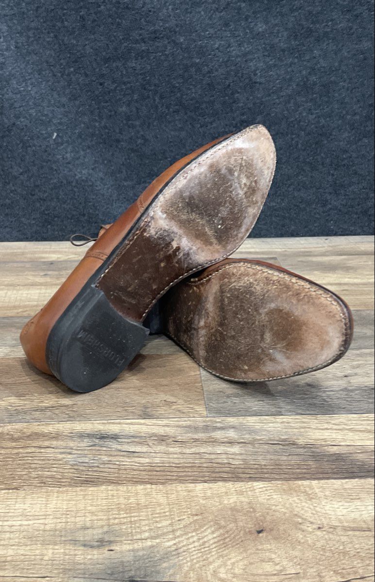 Florsheim 33315 Brown Leather Wingtip Oxford Brogue Dress Shoes Men's Size 12 D