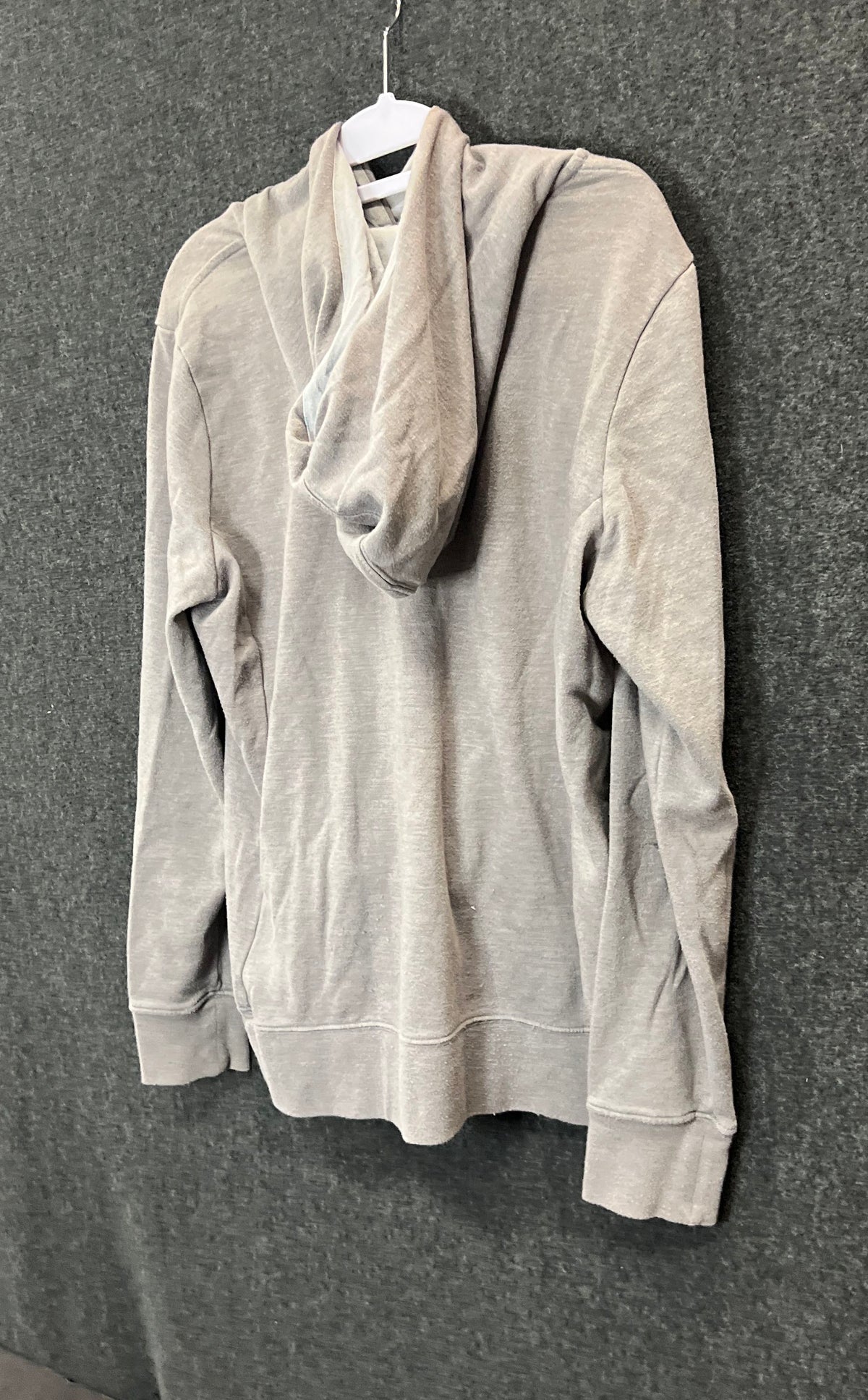 The North Face Women's Heather Gray Large Logo Pullover Hoodie Sz L