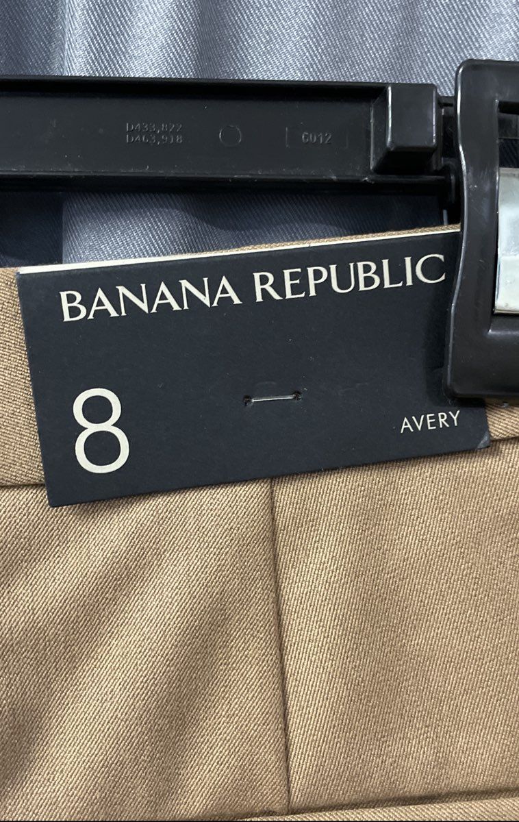 Banana Republic Women's Avery Ankle Pants Mid Rise Brown Khaki Sz 8 NWT