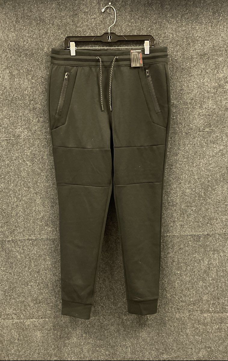 Southpole Men's Power Fleece Double Knit Jogger Pants Black XL NWT
