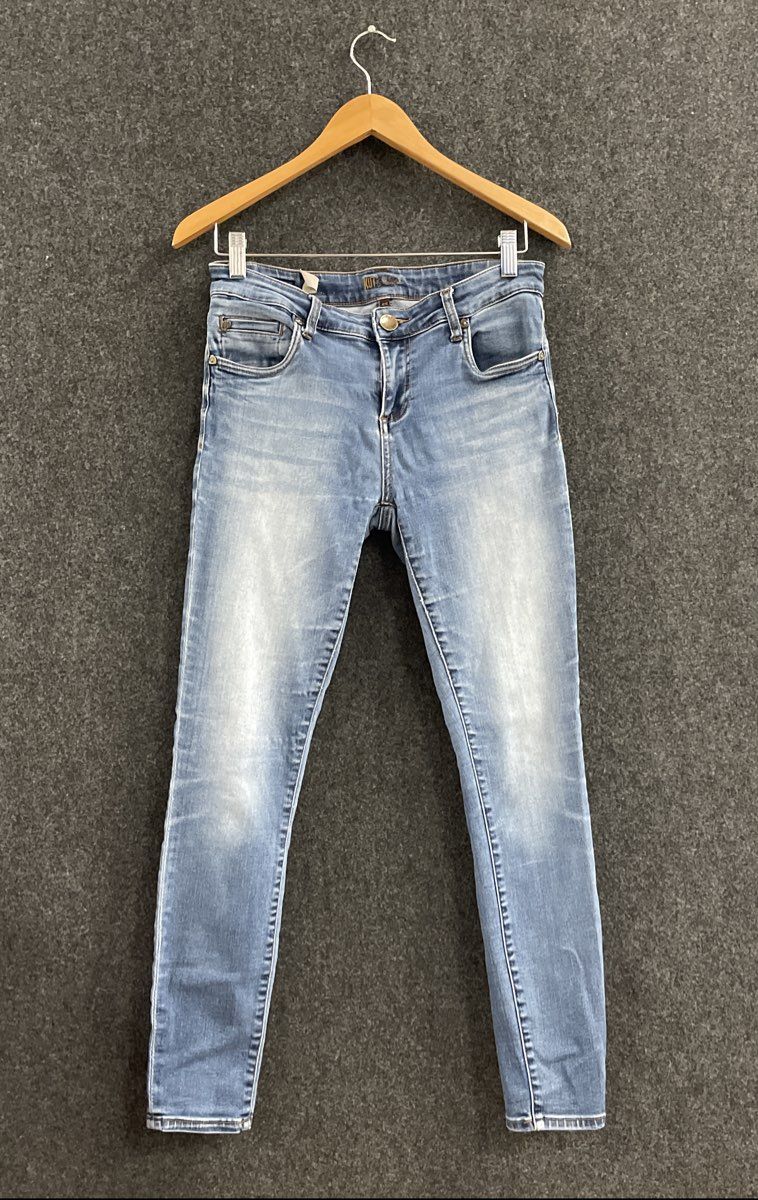 KUT from the Kloth Women's Skinny Jeans Light Wash Stretch Denim Sz 6S