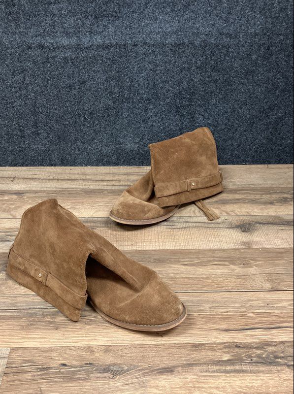 Michael Kors Tan Brown Suede Tassel Strap Ankle Boots Women's Size 9M