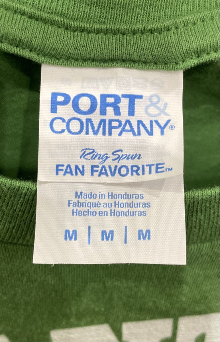 Port & Company Men's Elf Movie Buddy Santa I Know Him Green Graphic T-Shirt Sz M