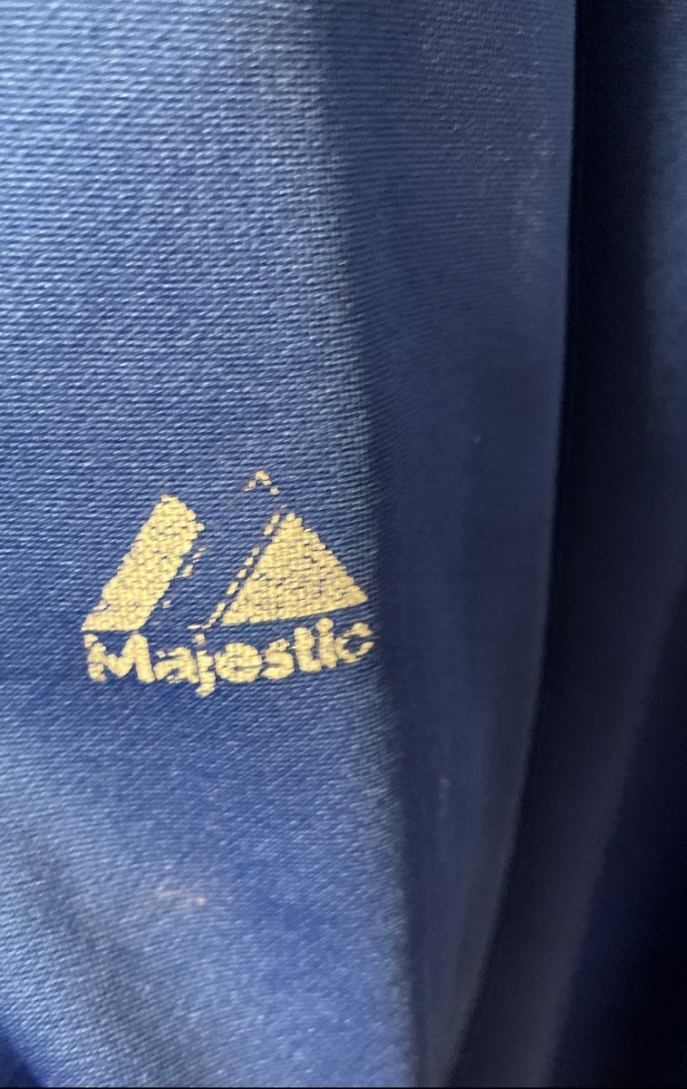 Majestic Men's NY Mets Therma Base Warm-Up Pullover Sweatshirt Blue Sz XXL