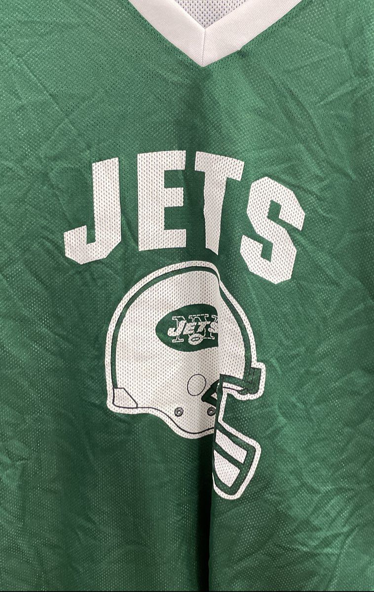 Vintage Y2K Nike NFL Flag Men's New York Jets Reversible Jersey Sega Sports XL