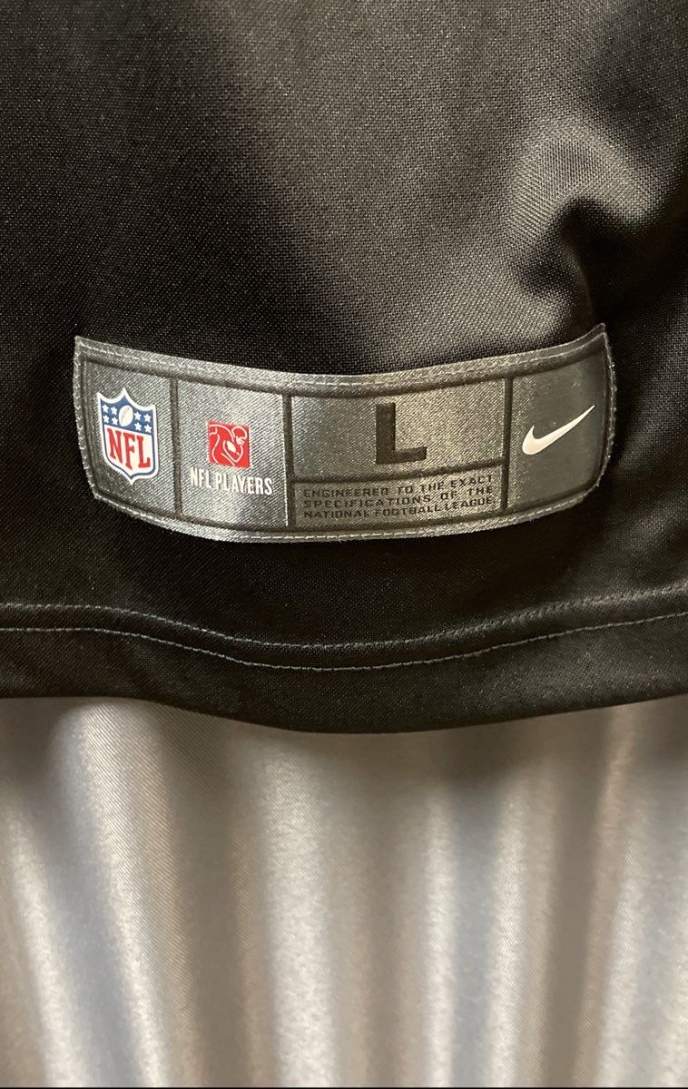 Nike Men's Las Vegas Raiders Davante Adams #17 Black Game Jersey Sz L
