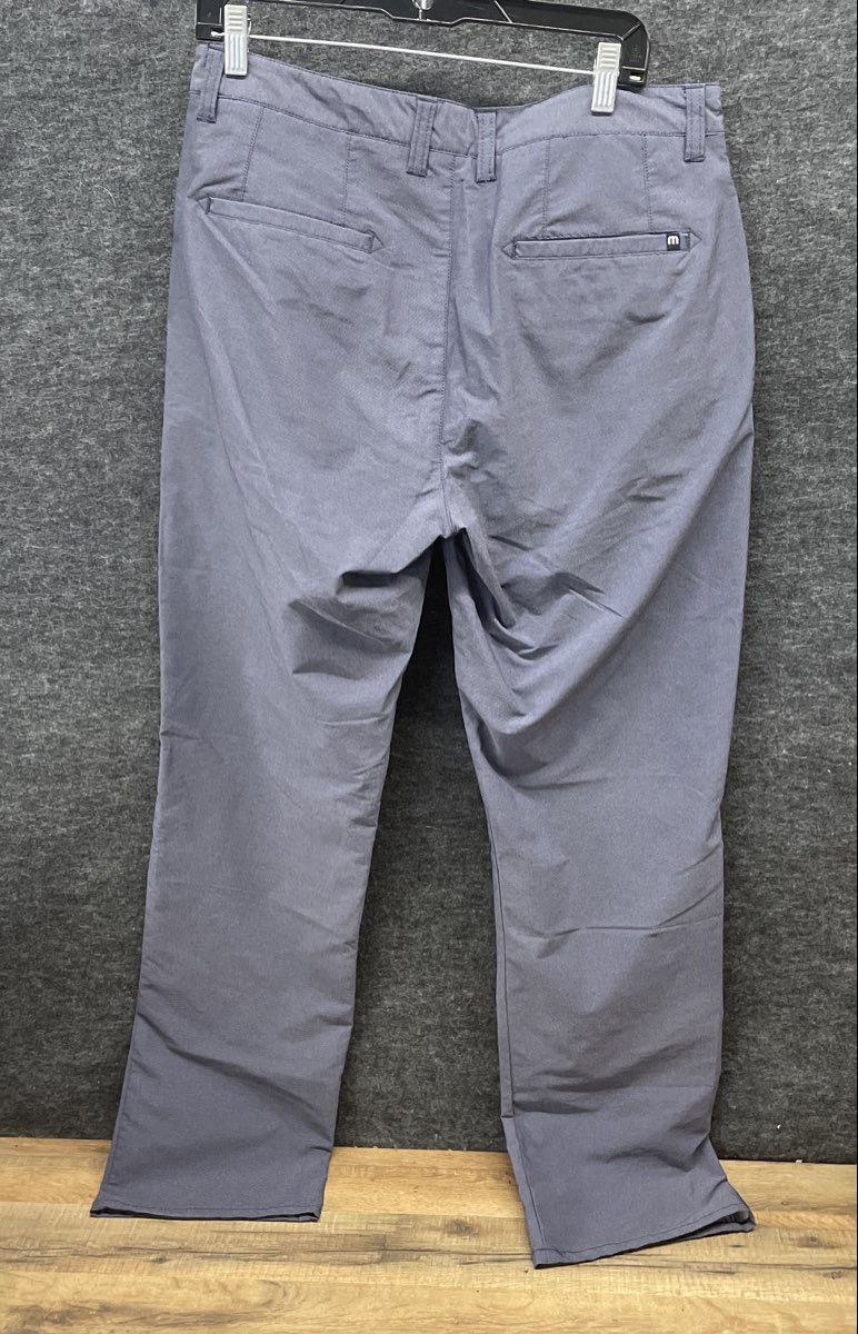 Travis Mathew Men's Blue Performance Stretch Golf Chino Dress Pants Size 34