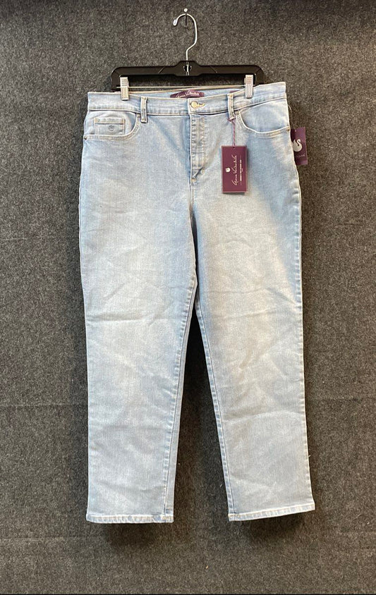 Gloria Vanderbilt Women's Amanda Tapered Jeans Light Wash Sz 16 Short NWT