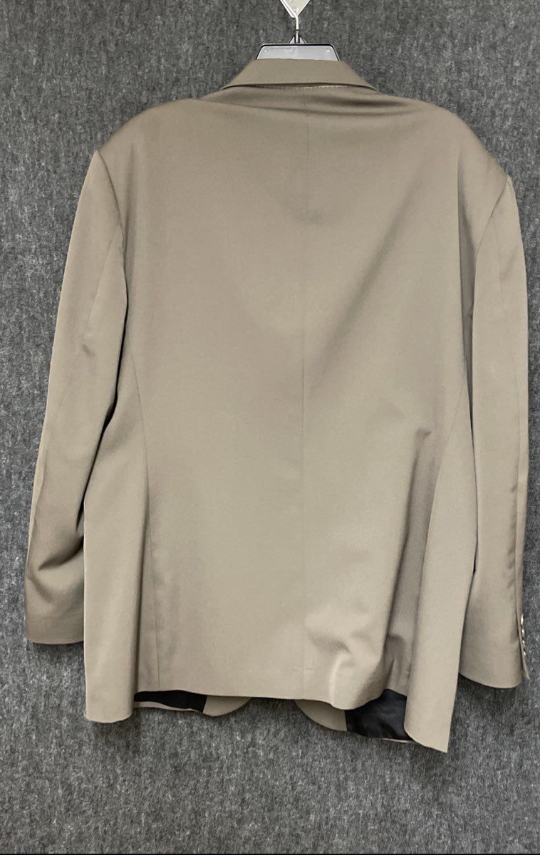 Haggar Black Label Men's Tan Beige 2 Button Notch Lapel Blazer Size 44