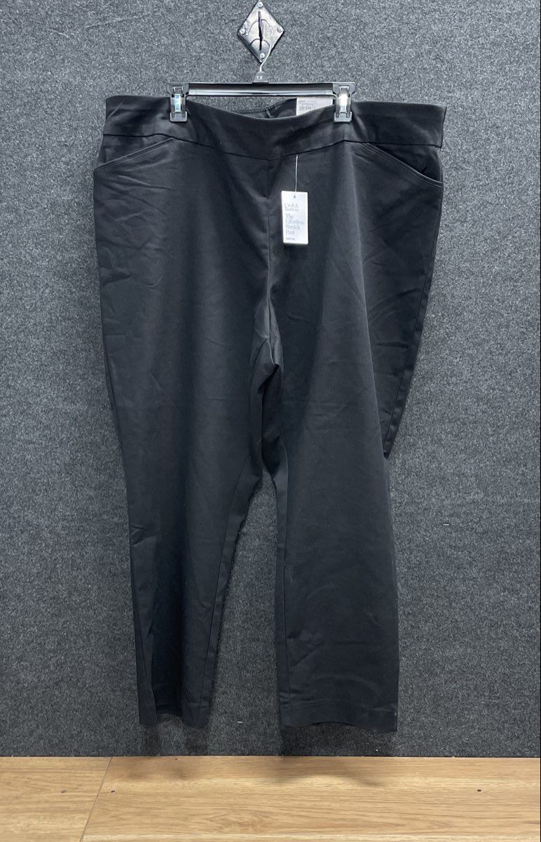 Croft & Barrow Women's Black Effortless Stretch Pants Plus Size 26W Regular NWT
