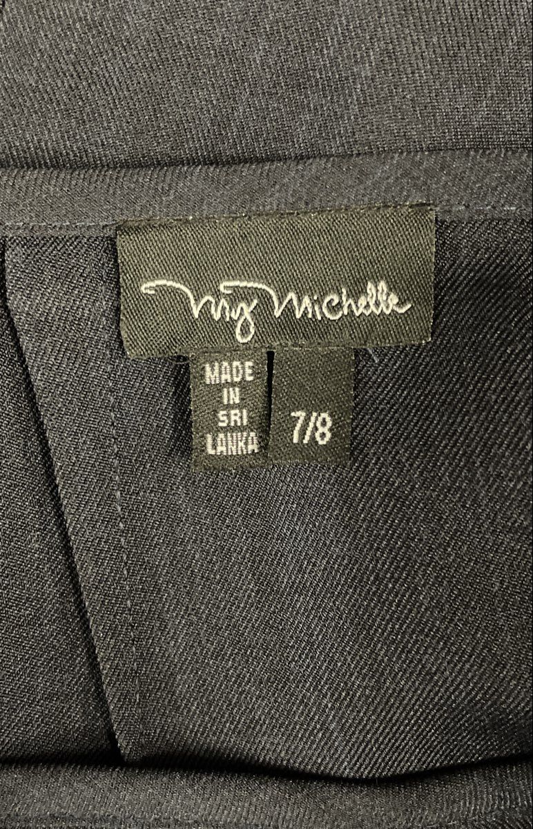 My Michelle Women's Vintage Y2K Gray Skirt Suit Blazer Set Ruffle Cherry Sz 7/8