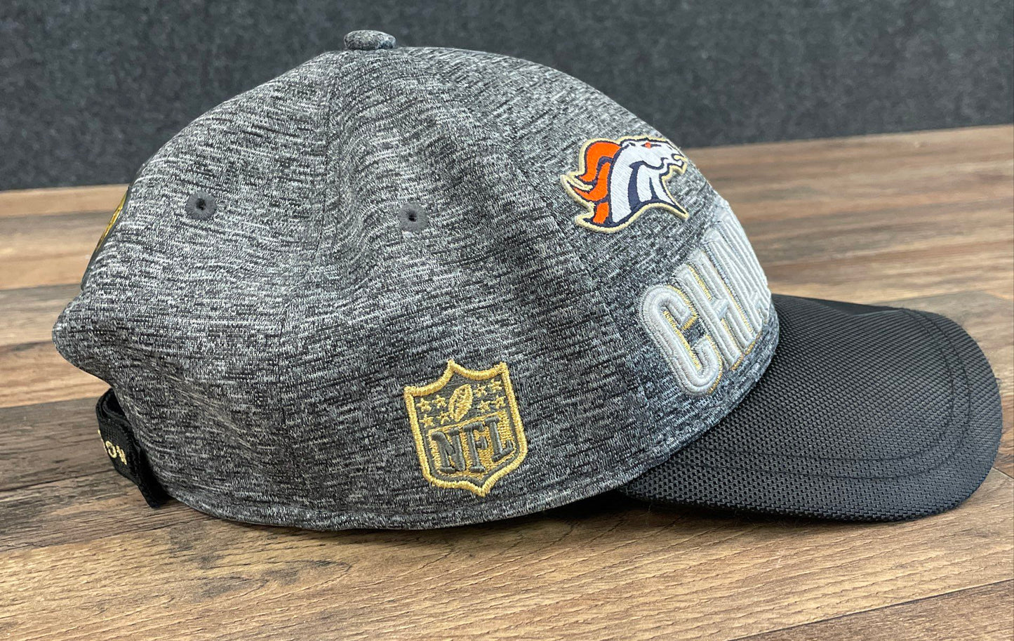 New Era Denver Broncos Super Bowl 50 Champions 9FORTY Adjustable Hat Cap Gray