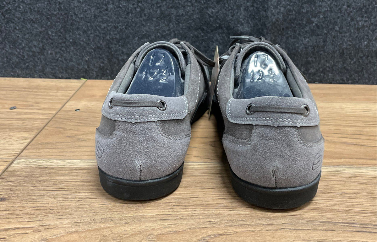 Skechers Relaxed Fit Resment Korver Charcoal Grey Leather Shoes Size 12 NWT
