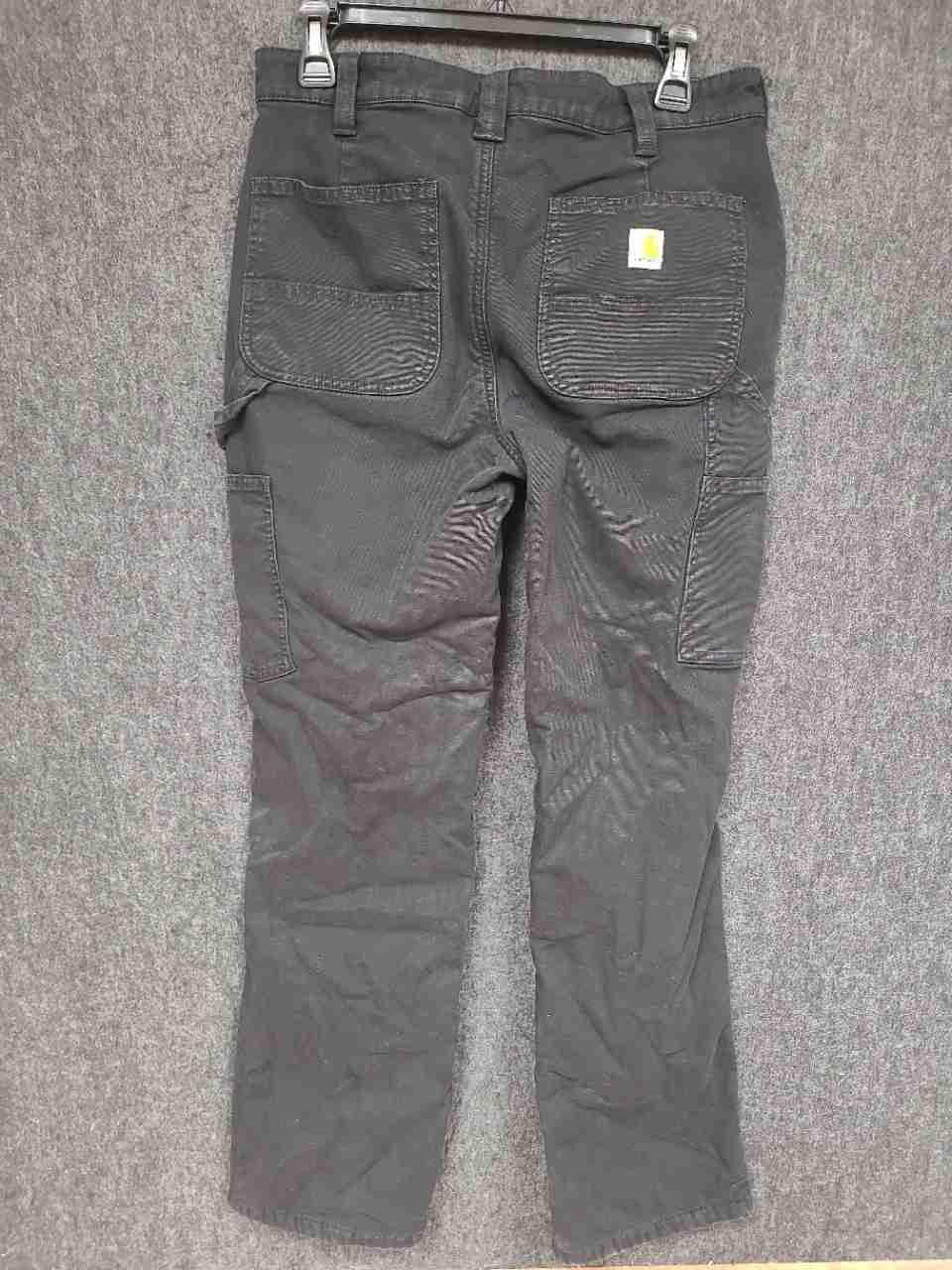 Carhartt Women's Black Fleece Lined Utility Carpenter Pants Loose Fit Sz 6 Reg