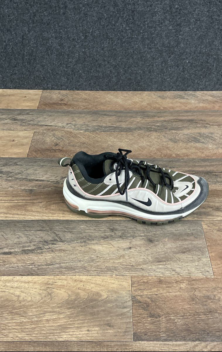 Nike Air Max 98 Cargo Khaki Sunset Pulse Olive Women's Sneakers Size 8.5