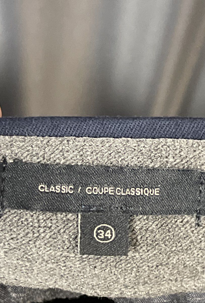 Dockers Navy Blue Signature Iron Free Khaki Classic Fit Pants Mens NWT 34x30