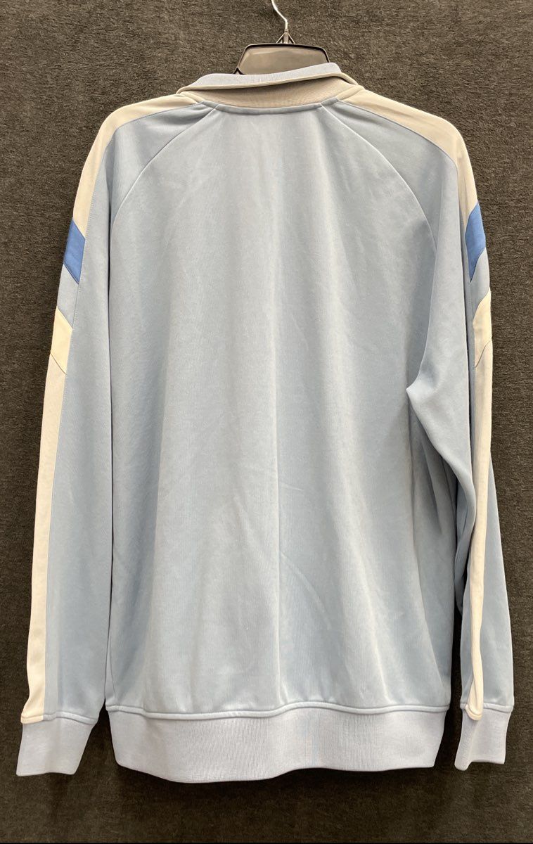 Quiksilver Men's Vintage 90s Track Jacket Light Blue Full Zip Striped Sz XL