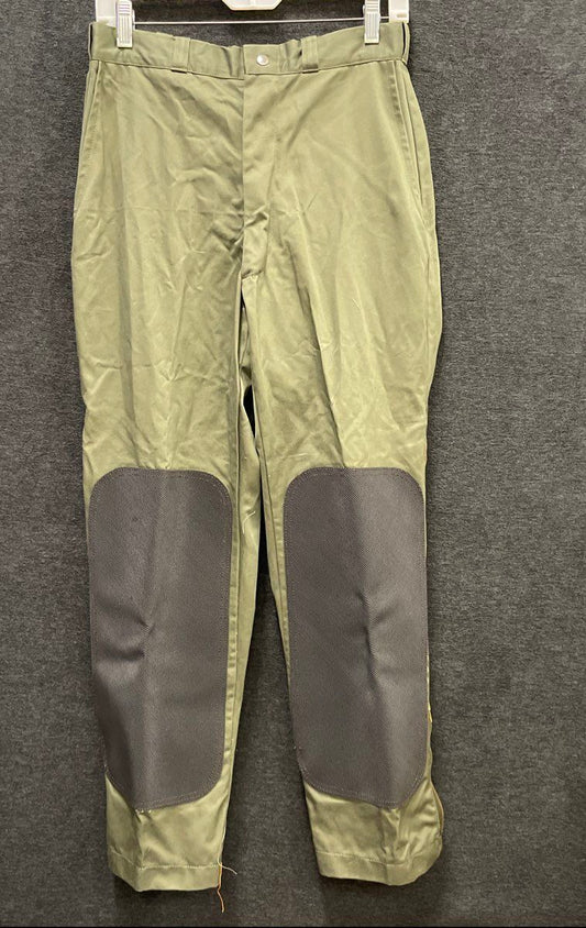 Vintage 70s 80s 10-X Men's Shooting Hunting Pants Olive Reinforced Sz 30x28