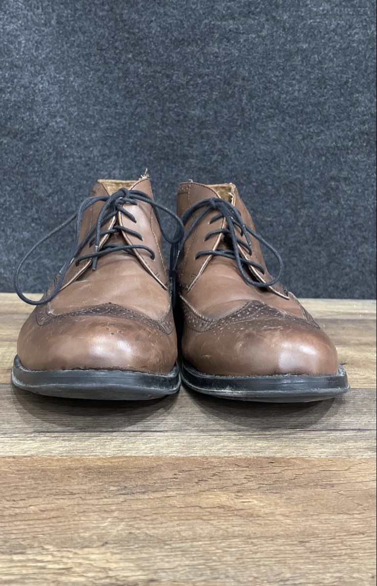 Nunn Bush Olin Brown Leather Wingtip Brogue Chukka Boots Men's Size 8M