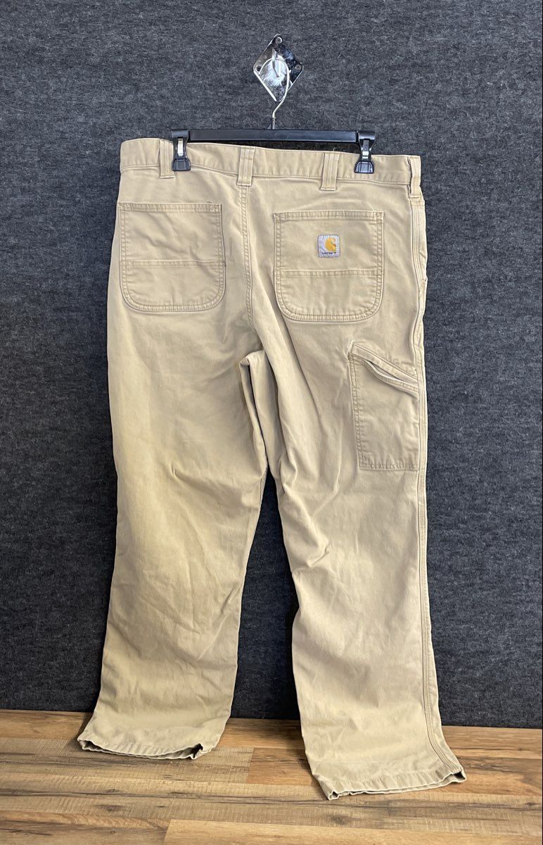 Carhartt Men's Rugged Flex Relaxed Fit Canvas Work Pants Tan 36x32