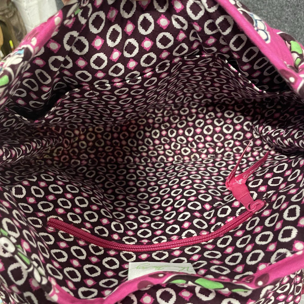 Vera Bradley Cupcakes Pink Saddle Up Flap Shoulder Bag NWT Quilted Cotton