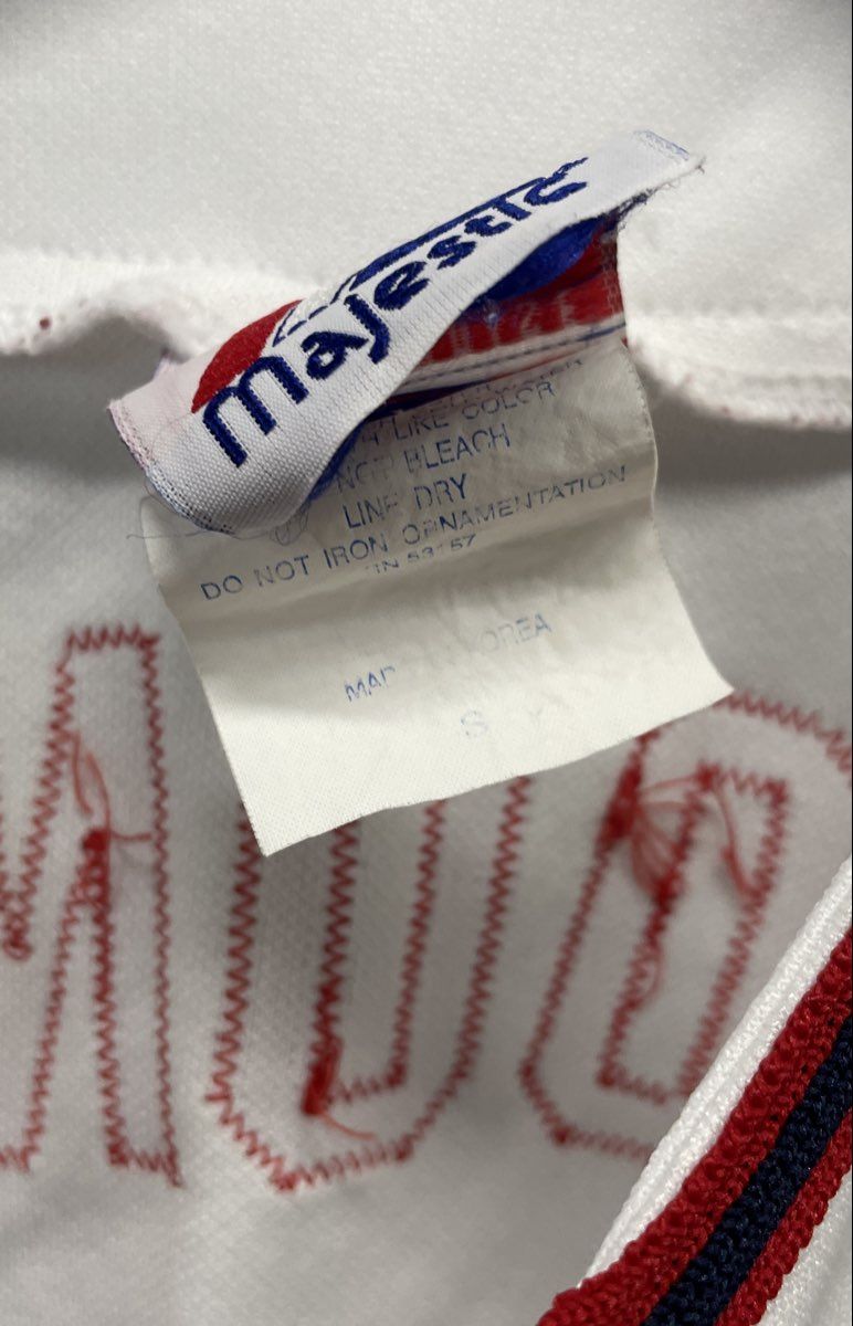 Majestic Men's Washington Nationals Dmitri Young 21 Baseball Jersey White Sz S