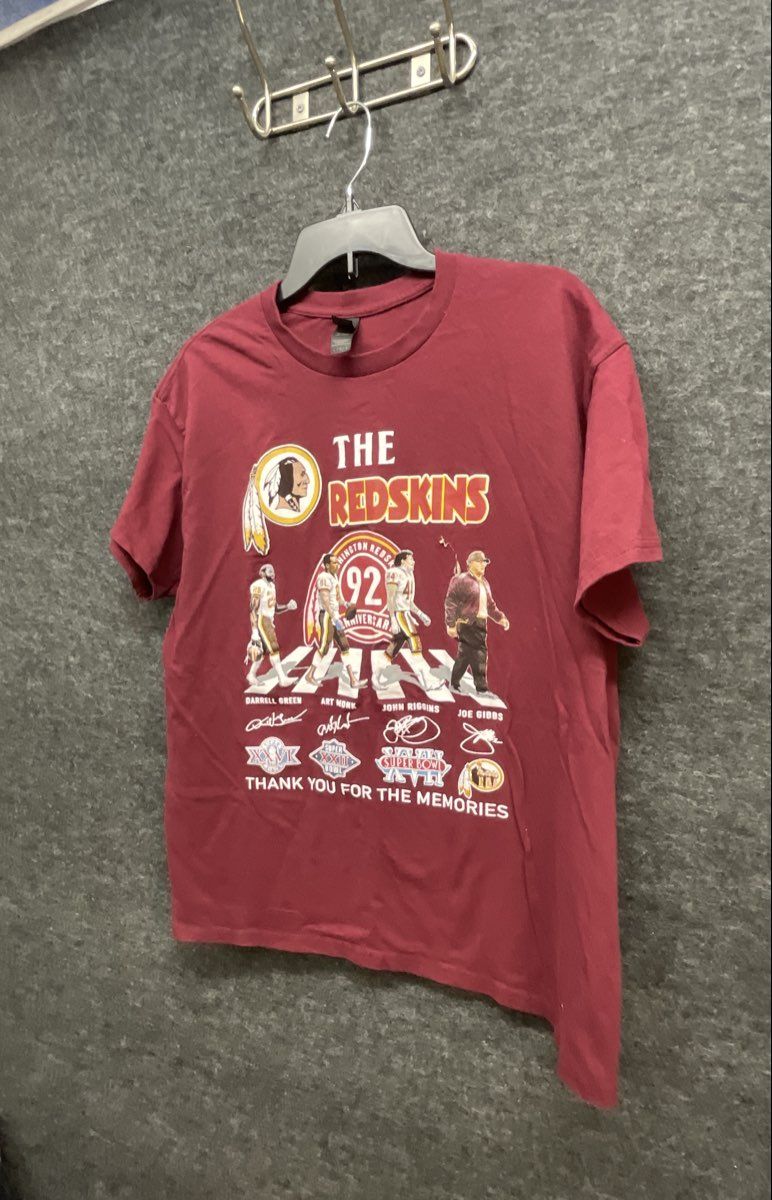 NFL Football Washington Redskins 92nd Anniversary T-Shirt Large Bella Canvas