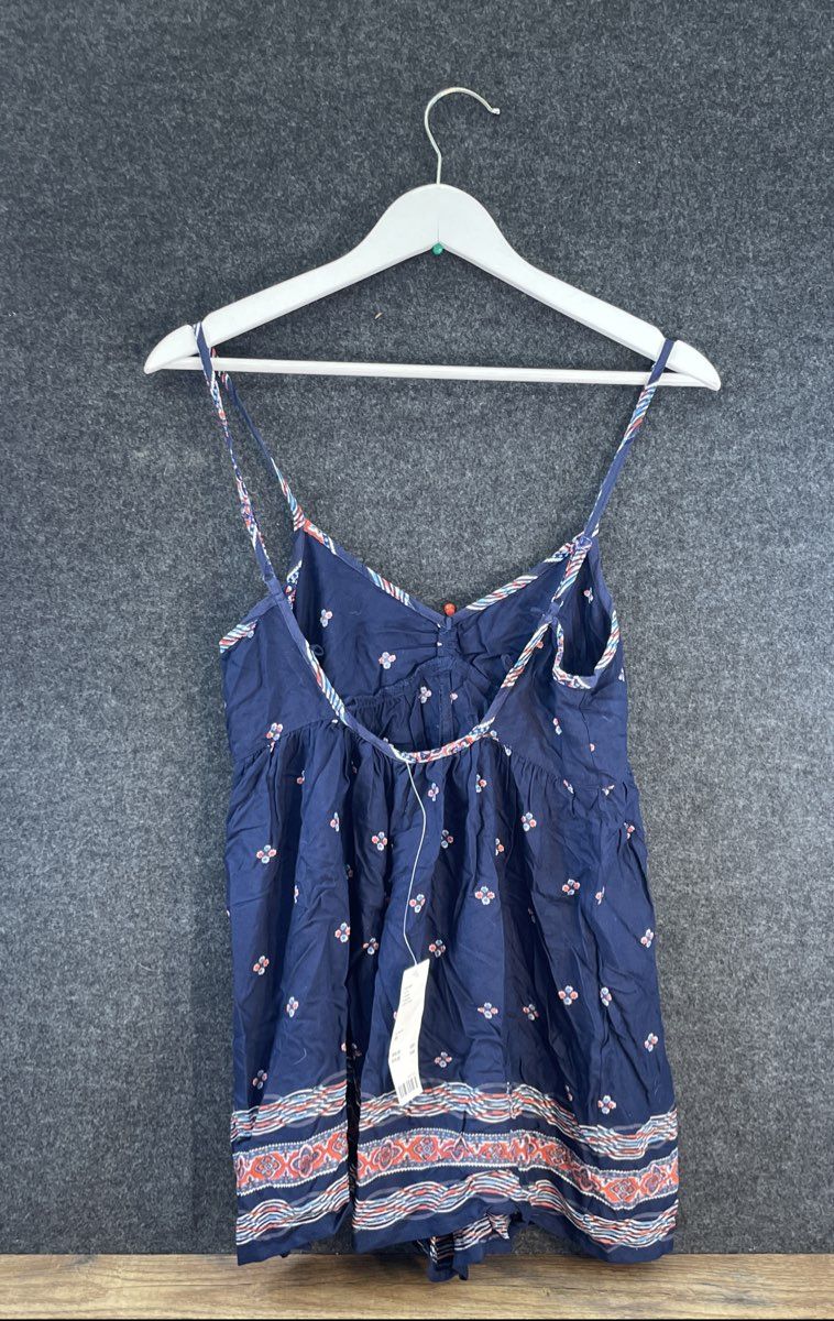 Urban Outfitters Women's Navy Blue Floral Print Spaghetti Strap Cami NWT Sz XS